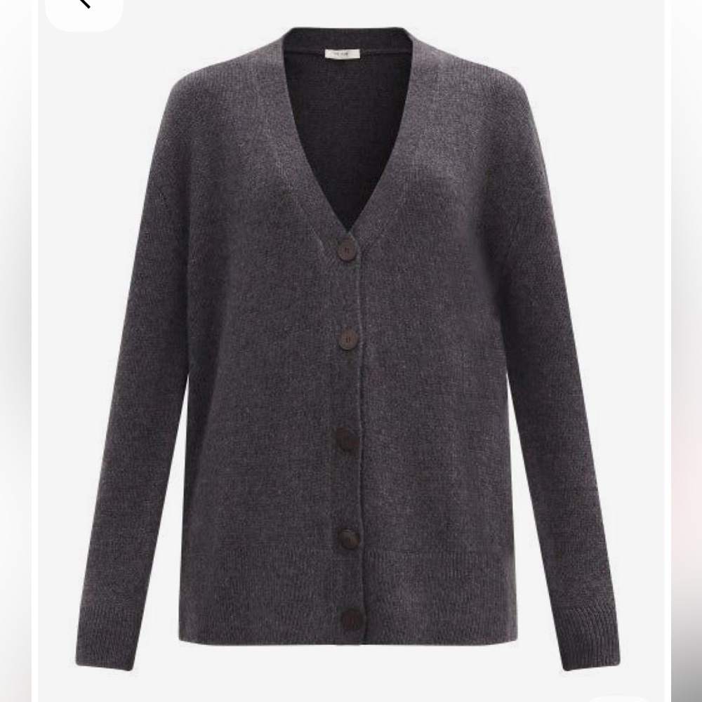 The Row Women’s Bante Cardigan Grey X-large NWT